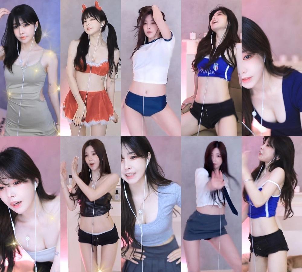 AfreecaTv韩国BJ蔡媛24年12月精选舞蹈合集跳舞素材