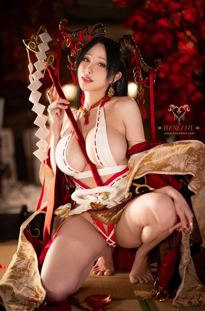 雨波HaneAme – Lustful Goat Miko 邪羊巫女写真书完整版分享